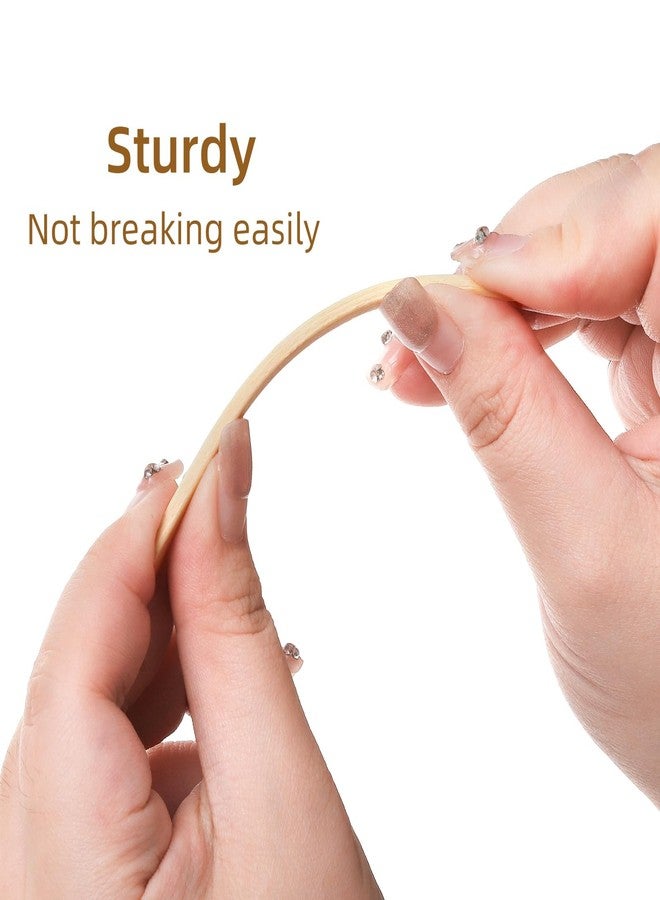 Acshio 2000 Pieces Bamboo Skewers for Appetizers, 3.5 Inch Bamboo Paddle Wood Picks, Wide Flat Natural Cocktail Picks Fruit, Grilling, Appetizers, Sandwich, Barbecue, Snacks - Image 3